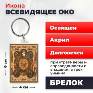 Брелок-оберег "Всевидящее око Божие", освященный, 4*6 см