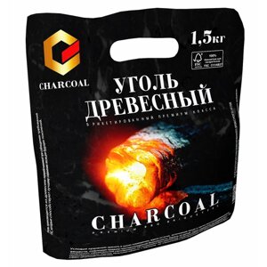 Брикетированный уголь CHARCOAL 1,5 кг.