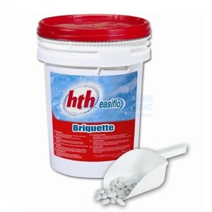 Briquette HTH (пастилки хлора 7 гр. ведро 25 кг, цена - за 1 шт