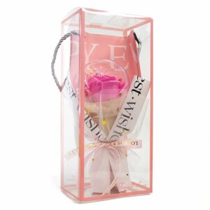 Букет из мыльных роз, подарочный набор для женщин, вечная роза, подарок на 14 февраля, на 8 марта, розовый