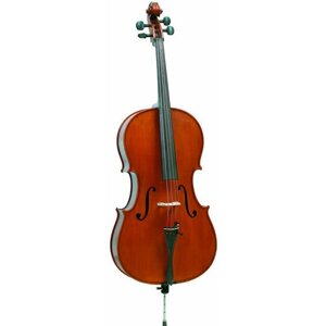 Cello Gliga Gems1 AW-C012 - Ремесленная ученическая виолончель для интенсивных занятий. Верхняя дека из отборной ели, двухчастная нижняя дека, обечайки и шейка из волнистого клена. Аксессуары черного дерева. Бронзовая