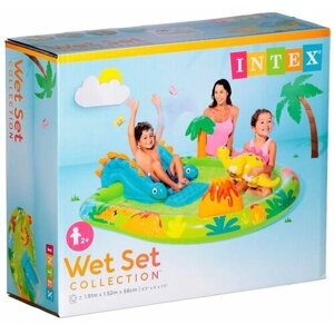 Центр игровой INTEX Little Dino с бассейном, 191х152х58 см
