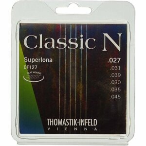 CF127 Classic N Комплект струн для акустической гитары, нейлон/хромированная сталь 027-045 Thomastik