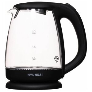 Чайник hyundai HYK-G1001, черный
