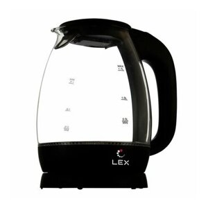Чайник LEX LX3002-1 2200Вт 1,7л стекло черный
