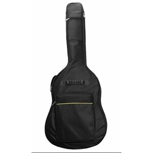 Чехол для акустической гитары утеплённый, два кармана чёрный