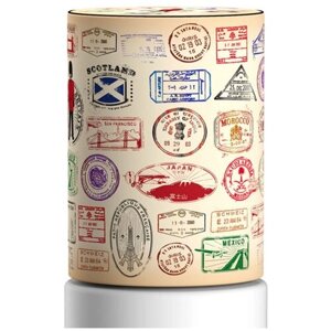 Чехол для бутыли 19 л Travel Stamps на кулер для воды Coolpaq Nature12-10