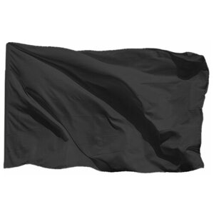 Чёрный флаг на флажной сетке, 70х105 см - для флагштока