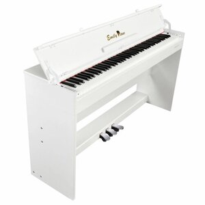 Цифровое пиано EMILY PIANO D-52 WH (Корпусное с крышкой) 88 клавиш, цвет белый, стойкой, крышка и педали в комплекте