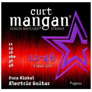 Curt Mangan Electric Pure Nickel 11-48 струны для электрогитары
