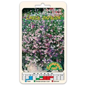 Цветы Лобелия каскадная Смесь (Семена Цветущий сад 0,05 г)