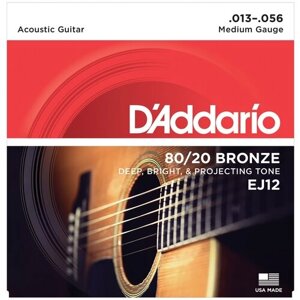 D'ADDARIO D`Addario EJ12 - струны для акустической гитары