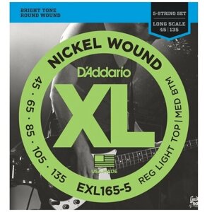 D ADDARIO EXL165 5 Струны для 5 струнной бас-гитары