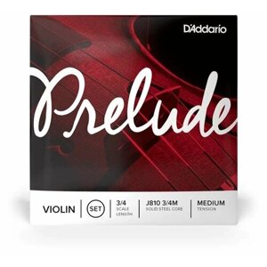 D'ADDARIO J810 3/4M Prelude Комплект струн для скрипки 3/4