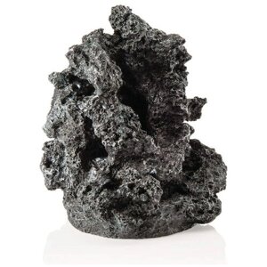 Декоративная фигура "Черный минерал", mineral stone ornament black