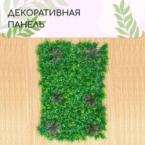 Декоративная панель, 60 40 см, «Большие цветы», Greengo