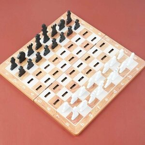 Деревянная вставка, шахматы, разборная шахматная доска для начинающих