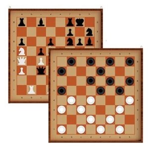 Десятое королевство Шахматы и шашки демонстрационные (03903) игровая доска в комплекте