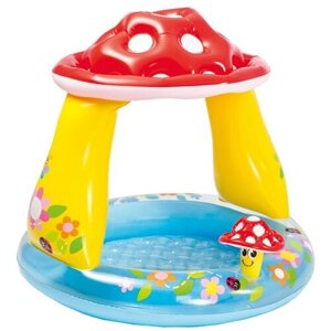 Детский бассейн Intex Mushroom Baby 57114, 102х102 см, 89х102 см