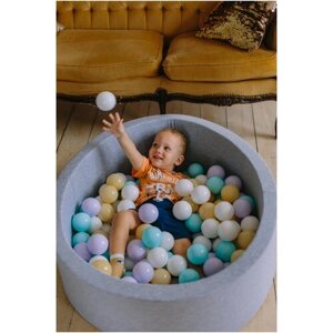 Детский сухой бассейн Boobo. kids 85х30 см с комплектом из 150 шаров, бассейн с шариками, игровой комплекс, подарок для малыша