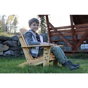 Детское садовое кресло Адирондак, лиственница, 1шт