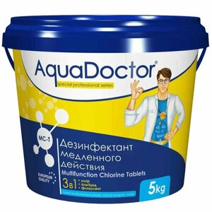 Дезинфицируещее средство по уходу за водой в бассейне 1кг AquaDoctor MC-T