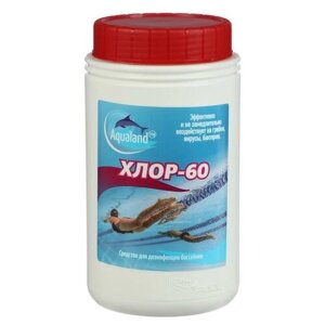 Дезинфицирующее средство для воды Aqualand Хлор-60, 1 кг (7018908)