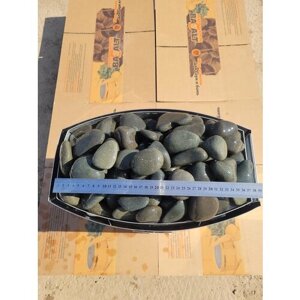 Диабаз шлифованный камни для бани и сауны (фракция 4-8 см) упаковка 7,5 кг