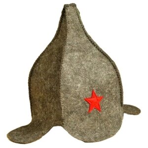 Добропаровъ Банная шапка Буденовка 1 шт. коричневый