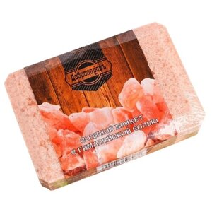 Добропаровъ Соляной брикет с гималайской солью 1,35 кг 1.35 кг розовый