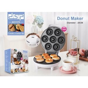 Donut maker, прибор для выпечки мини пончиков, форма для пончиков электрическая, вафельница DSP 1173