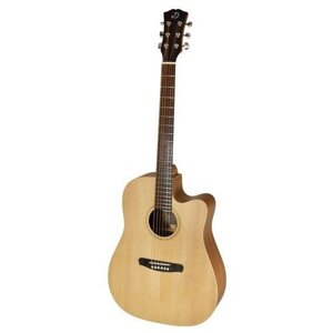 Dowina Puella DС-ds акустическая гитара дредноут с вырезом, цвет натуральный