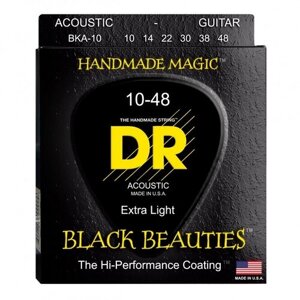 DR BKA-10 BLACK beauties струны для акустической гитары