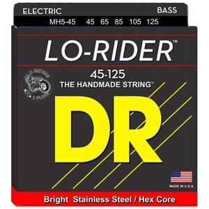 DR MH5-45 Lo-Rider Stainless Steel Струны для 5-струнной бас-гитары