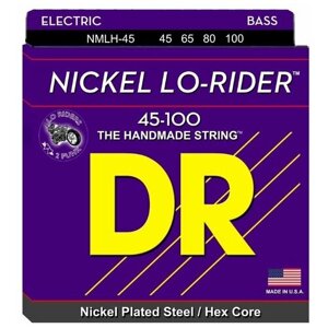 DR NMLH-45 nickel LO-RIDER 45-100 струны для бас-гитары