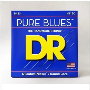 DR PB5-130 PURE BLUES Quantum Nickel струны для 5-струнной бас-гитары никель 45 130