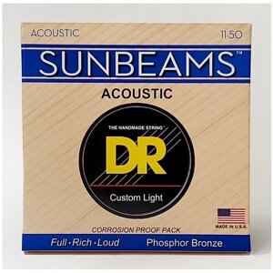 DR RCA-11 SUNBEAM струны для акустической гитары 11 50