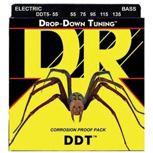 DR Strings DDT5-55 Струны для 5-струнной бас-гитары
