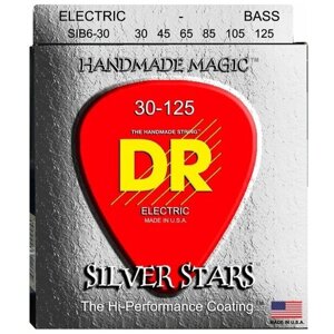 DR Strings SIB6-30 SILVER STARS Струны для 6-струнной бас-гитары