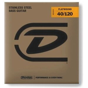 "Dunlop Bass Flatwound LG Scale 40-120 DBFS40120 - струны для бас-гитары