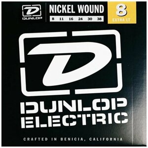 DUNLOP DEN Nickel Plated Steel Extra light 08-38 струны для электрогитары