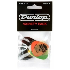 Dunlop PVP112 набор медиаторов для акустической гитары, 12 шт