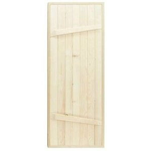 Дверь деревянная для бани Дверной блок сосна 1700*800 (клин)