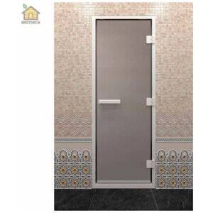 Дверь для бани "Хамам сатин" 1900х700 мм. Правая (петли справа)
