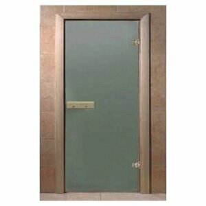 Дверь Doorwood Сатин 1900х700 мм стекло 6 мм 2 петли, хвоя