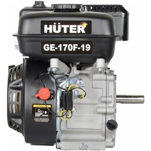 Двигатель бензиновый HUTER GE-170F-19 7лс, 5,15кВт, 225см, бак 3,6л, вал 19мм, для мотоблока