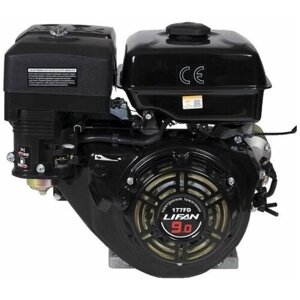 Двигатель бензиновый Lifan 177FD D25 (9л. с, 270куб. см, вал 25мм, ручной и электрический старт)