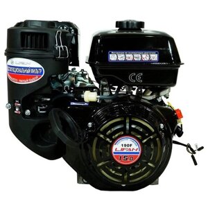 Двигатель бензиновый Lifan 190F D25 3А (фильтр "зима-лето", 15л. с, 420куб. см, вал 25мм, ручной старт, катушка 3А)