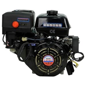 Двигатель бензиновый Lifan NP445E D25 18A (17л. с, 445куб. см, вал 25мм, ручной и электрический старт, катушка 18А)