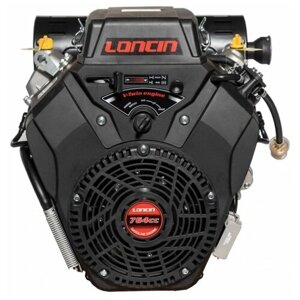 Двигатель бензиновый Loncin H765i (H type) D25 20А (30л. с, 764 куб. см, вал 25мм, ручной и электрический старт, катушка 20А)